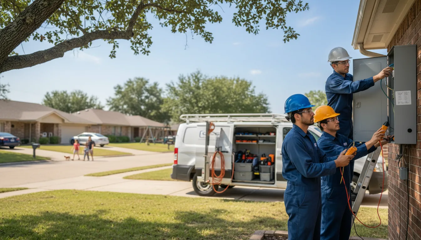 Certified electrician providing emergency electrical services in Fingerville, SC